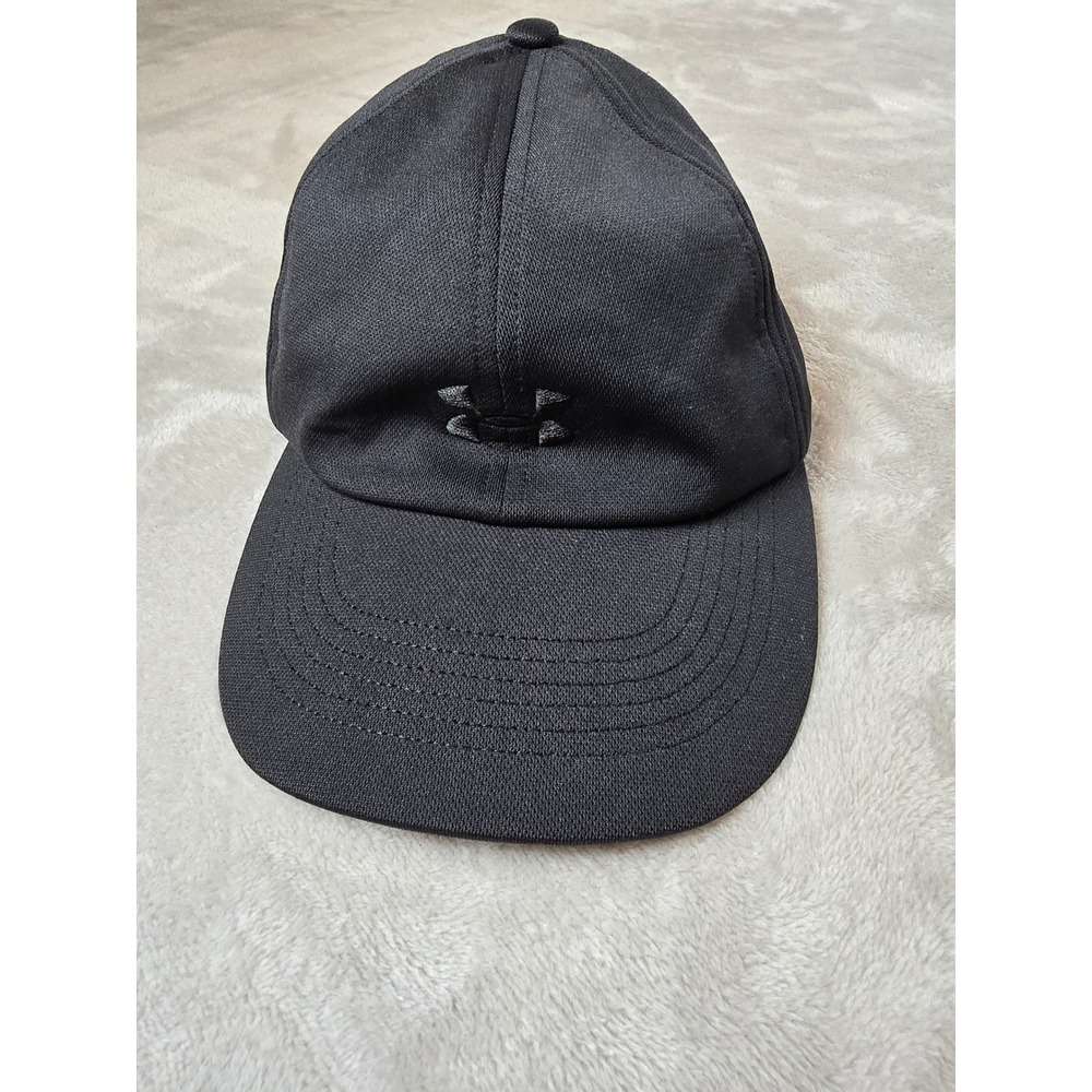 Under Armour Hat Cap Black Womens OSFA Unstructured‎ Adjustable Baseball Running